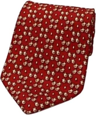 Ferragamo Pre-owned Accessories, male, Red, Size: ONE SIZE Pre-owned Cravat