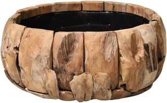 Schubiger M&ouml;bel Pflanzengef&auml;ss Tectona, Schwemmholz