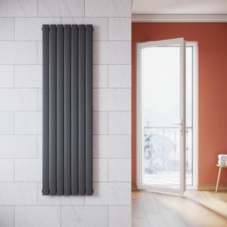 Elegant Lighting Elegant - Radiadores De Agua Caliente 1800 X 619 X 48 Mm,radiador De Sal&oacute;n Potencia 938 W,monocapa Vertical,conexiones Centrales G 1/2 - Antracita