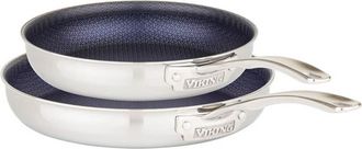 Viking Viking 2-Piece Stainless 3-Ply Hybrid Plus Nonstick Fry Pan Set