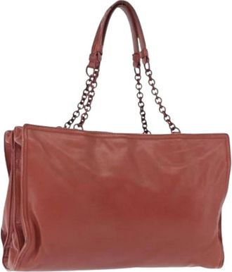 Bottega Veneta Pre-owned Vintage Schoudertas - Dames - Vintage Schoudertas - Rood - ONE Size - Leer - Vintage