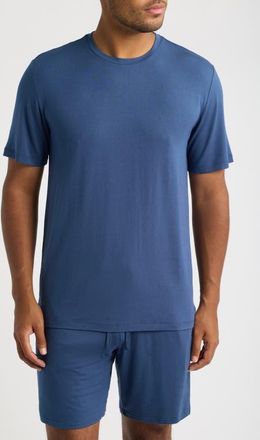 Nordstrom Moonlight Eco Stretch Modal Pajama T-Shirt in Blue Oasis at Nordstrom, Size X-Large
