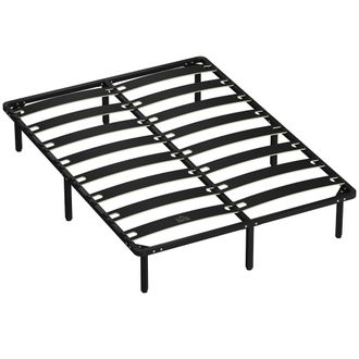 HOMCOM Estructura de cama 140x190x32 cm negro