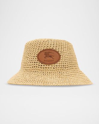Burberry EKD Patch Crochet Bucket Hat