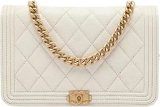 Chanel Pre-owned Wallet on Chain - - Pre-owned - Donna - Bianco - ONE SIZE
