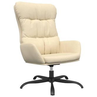 vidaXL Sill&oacute;n De Relax De Tela Color Crema Vidaxl