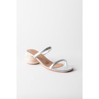 Huma Blanco Chachi Slide Sandal in Silver at Nordstrom, Size 41