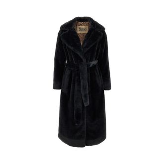 Herno Faux fur coat with belt Woman 38