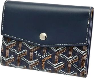 Goyard Pre-owned Wallets, female, Blue, Size: ONE SIZE Pre-owned Vintage Canvas Wallet
