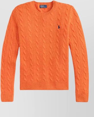 Polo Ralph Lauren cashmere cable-knit slim-fit crew-neck sweater