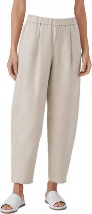 Eileen Fisher Organic Lantern Pant In Undyed Natural