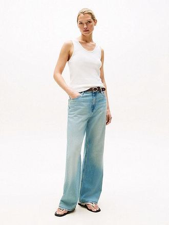 Tommy Hilfiger Mid Rise Loose Whiskered Jeans