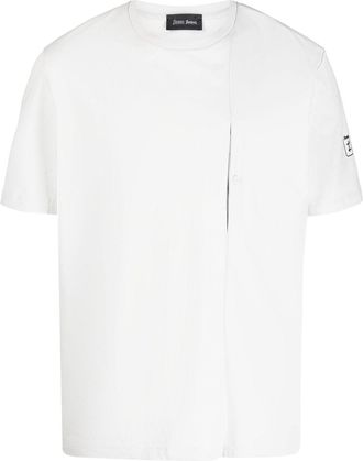Herno chest-pocket cotton T-shirt - men - Cotton - 50 - Grey
