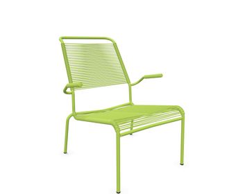 Schaffner Spaghetti-Lounger S&auml;ntis mit Lehne / Hochlehner Feuerverzinkt