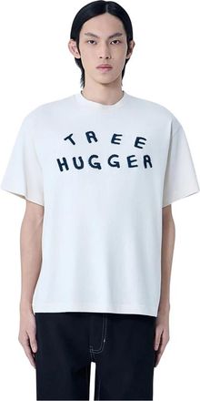 Story mfg. Grateful Tree Hugger T-shirt met korte mouwen - Heren - T-shirts - Wit - L - Katoen - Tops