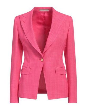 アウターその他 TAGLIATORE Woman Blazer Pink TPARIGI12BAD600001Y 1134 Tagliatore Double-Breasted Striped PARIGI Blazer with Flap
