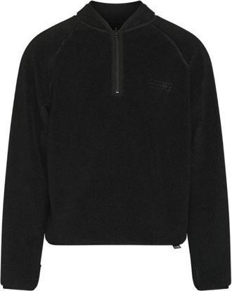 Maison Margiela Teddy Fleece Half-Zip Sweatshirt - Heren - Vesten met rits - Zwart - L - Hoodies & sweatvesten