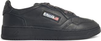 Autry Medialist Black Leather Sneakers