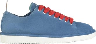 Panchic P01 Schoen met Veters - Heren - Sneakers - Blauw - 44 EU - Leer - Schoenen