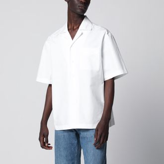 Bottega Veneta White cotton bowling shirt