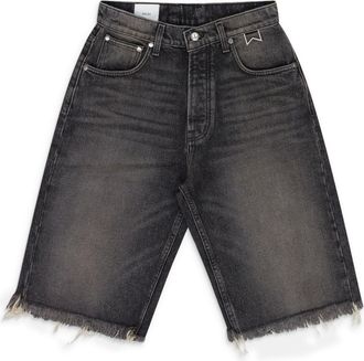 Rhude Black Denim Shorts