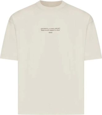 Off-white Hombre, Camisetas, Beige, Talla: S
