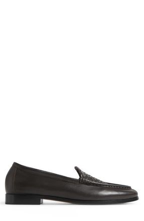 Bottega Veneta Silenzio Leather Loafer in 2006 Espresso at Nordstrom, Size 12Us