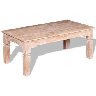 vidaXL Mesa De Centro De Madera De Acacia 110x60x45 Cm Vidaxl