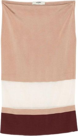 Fendi Panelled Knit Skirt