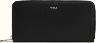 Furla Man Project Zip Around Nero Black Milos Textured Calf Leather Man