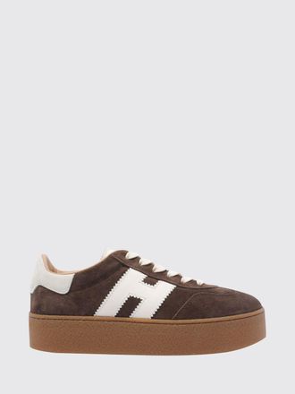 Hogan Cool H698 Platform Sneakers in Suede Leather with H Logo