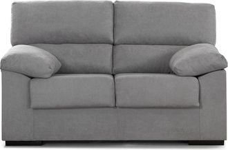 Home Heavenly Sofá 2 plazas 140 cm tapizado antimanchas color gris