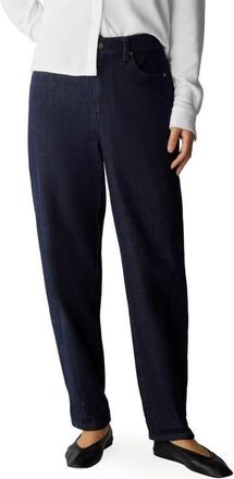 Eileen Fisher Ankle Lantern Jeans in Deep Indigo at Nordstrom, Size Xx-Small
