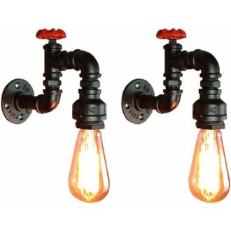 OEM Aplique De Pared Para Bar Tipo Loft, Estilo Industrial Retro Con Tuber&iacute;as De Agua, Ideal Para Dormitorios Y Comedores