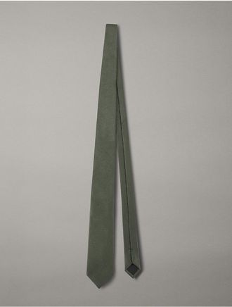 Calvin Klein Mens Solid Tie - Green