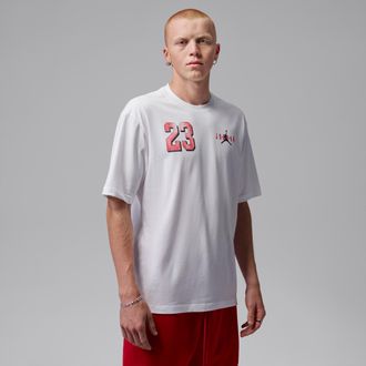 Nike Jordan Mens Jordan Brooklyn Graphic T-Shirt in White | IF3127-100