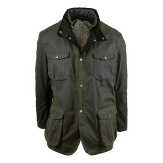 Barbour Groene Katoenen Jas met Zakken - Heren - Zomerjassen - Groen - XL - Katoen - Jassen