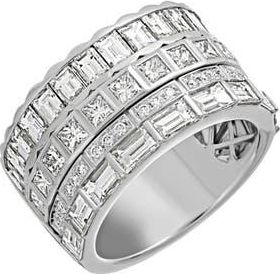 Bony Levy Gatsby Diamond Statement Ring in 18Kw at Nordstrom, Size 6.5