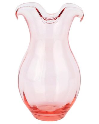 Vietri Vietri Hibiscus Glass Vertical Fluted Medium Vase With $16 Credit