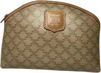 Celine Pre-owned Vintage Clutch (Hobo) - Dames - Vintage Clutch - Beige - ONE Size - Leer - Vintage