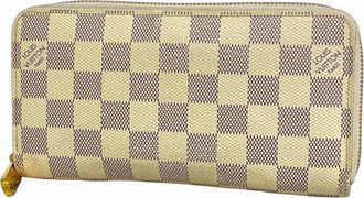 Louis Vuitton White Long Wallet (Bi-Fold) (Pre-Owned)