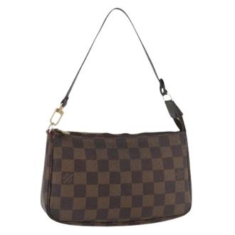 Louis Vuitton Pre-owned Shoulder Bags, female, Brown, Size: ONE SIZE Pre-owned Vintage Pouch