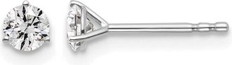 Diamond2Deal 14k Gold 3/8 ct Round Lab Grown Diamond Stud Earrings VS Clarity, D-E Color