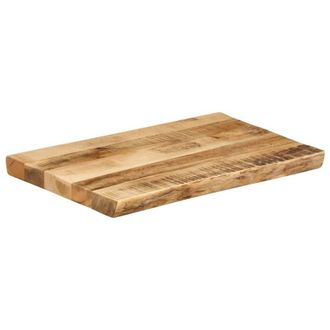 Berkfield Home Table Top Live Edge 60x40x3.8 cm Solid Wood Rough Mango in Brown