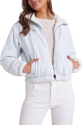 Bella Dahl Skye Reversible Quilted Jacket In Vintage Frost Wash