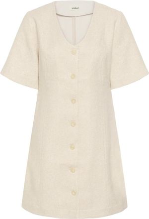 Soaked In Luxury Korte Jurken - Dames - Korte kleedjes - Beige - L - Kleedjes