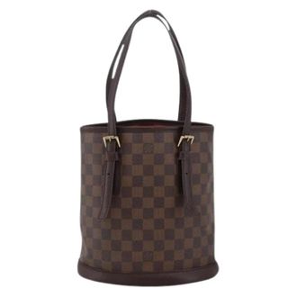 Louis Vuitton Pre-owned Bucket Bags, female, Brown, Size: ONE SIZE Pre-owned Marais bucket bag