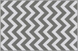 OEM Alfombra De Exterior, Alfombra De Jard&iacute;n, Alfombra Sint&eacute;tica Impermeable, Moqueta, 121x182x0,3 Cm, Balcones, Jardines, Logias, Gris Claro