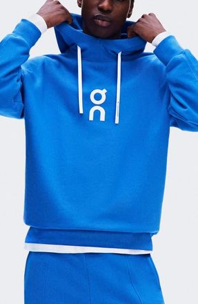 On Club Oversize Organic Cotton Blend Hoodie in Jay at Nordstrom, Size Xx-Large