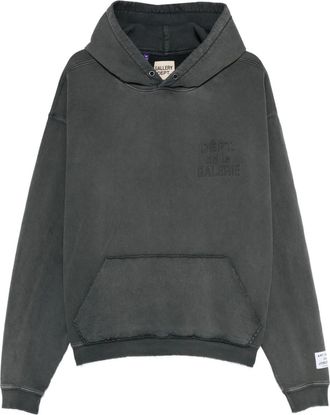Gallery Dept. logo-embossed hoodie - Grijs